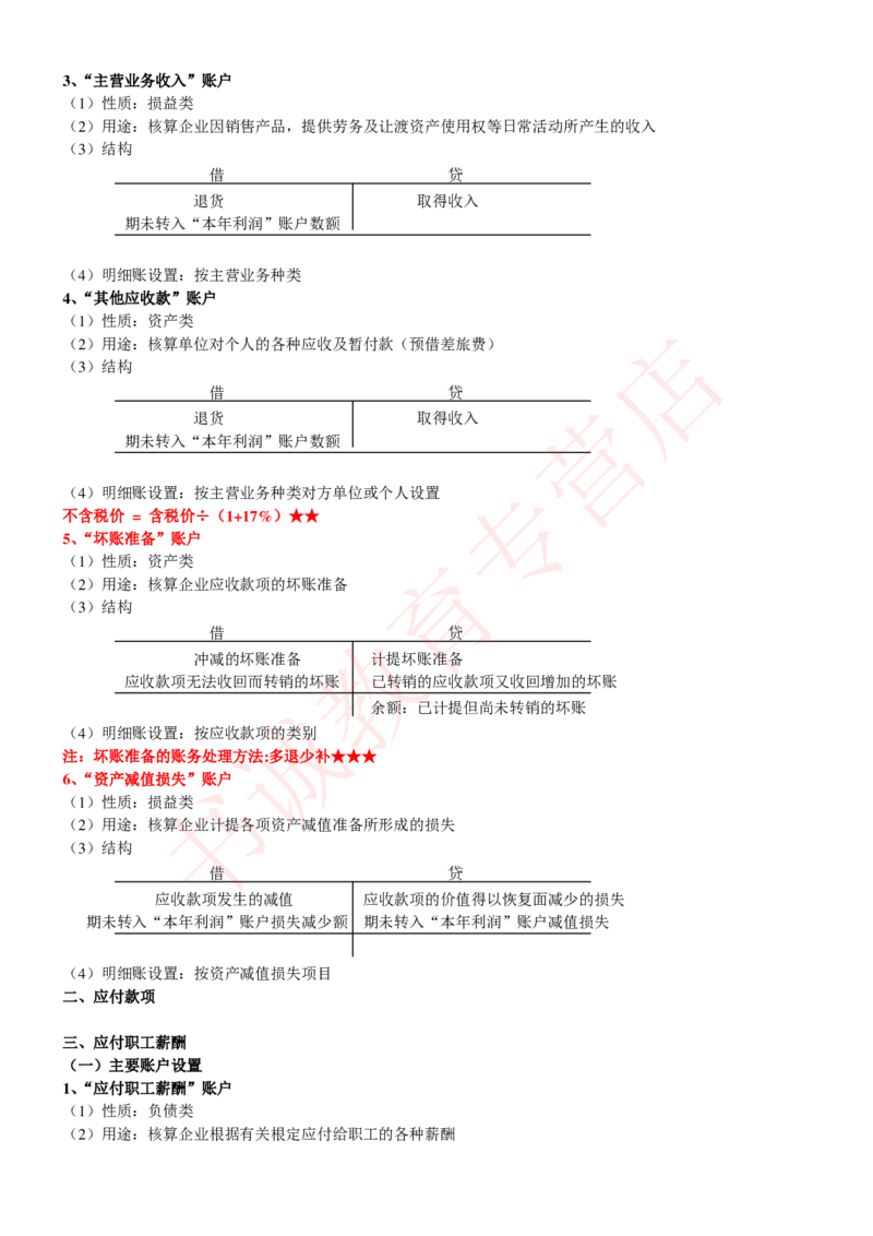 会计专项讲义--会计学知识考点讲义归纳总结_2025春招题库汇总_十大行测题库_2023年十大热门题库更新中_09、易考汇总_银行笔试包含专业题_专项讲义