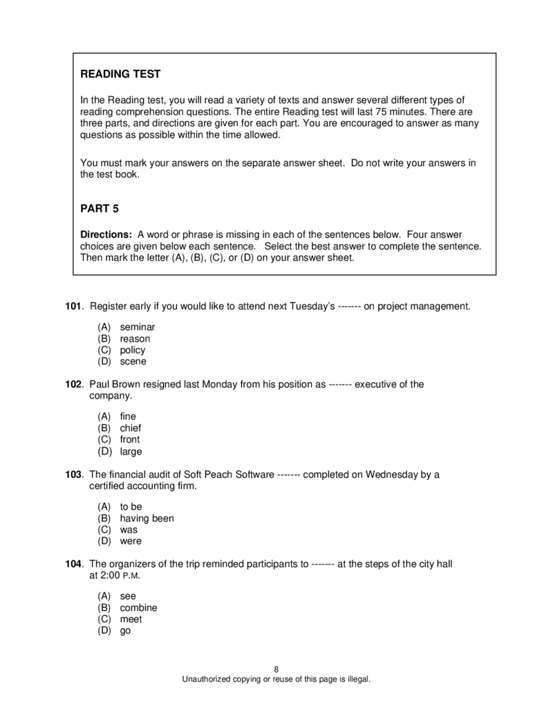 新托业官方模拟题_2025春招题库汇总_国企题库_中国烟草_3Yancao笔试专业完整知识点（仅需看本专业）_3.7英语_2.托业英语