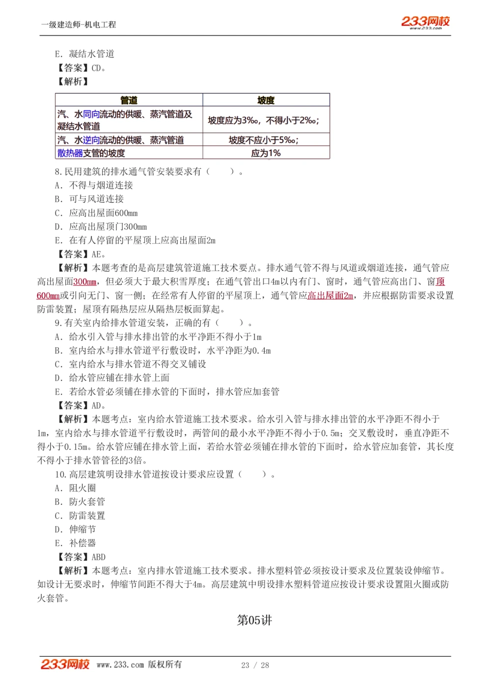 1-5_2026年一级建造师_2026年一建机电_2025年一建机电SVIP_03-习题精析✿实战特训✿模考通关_22-机电《蓝宝典优题班》王子初233