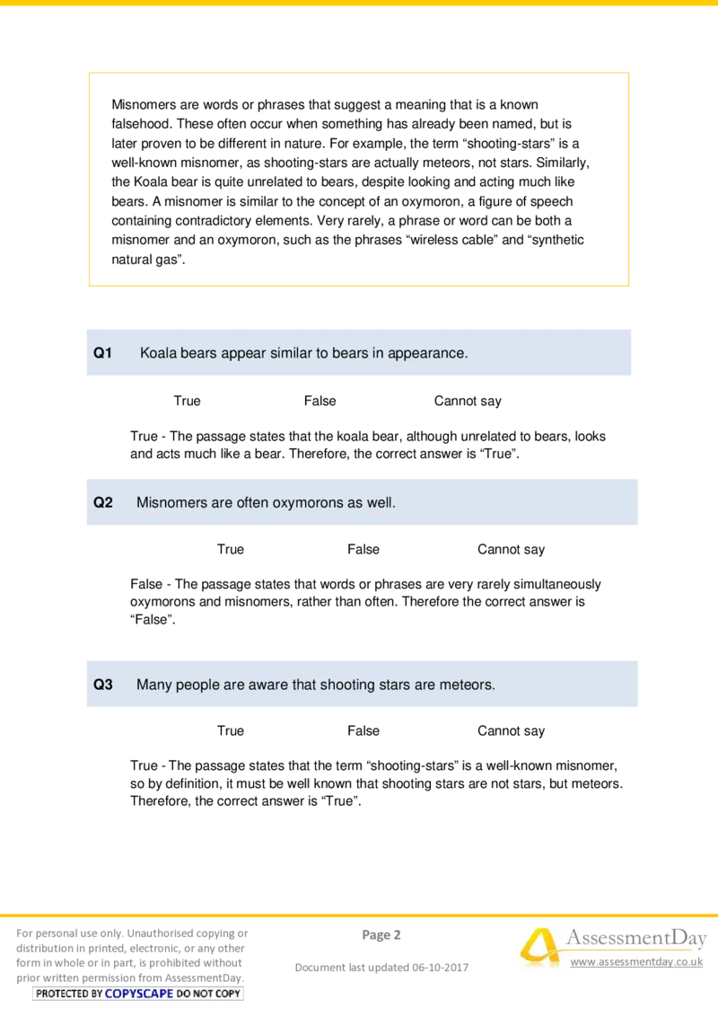 VerbalReasoningTest2-Solutions_2025春招题库汇总_十大行测题库_2023年十大热门题库更新中_05、TalentQ汇总_TalentQ测试题（适合大多数外资银行以及其他企业）_VerbalReasoning