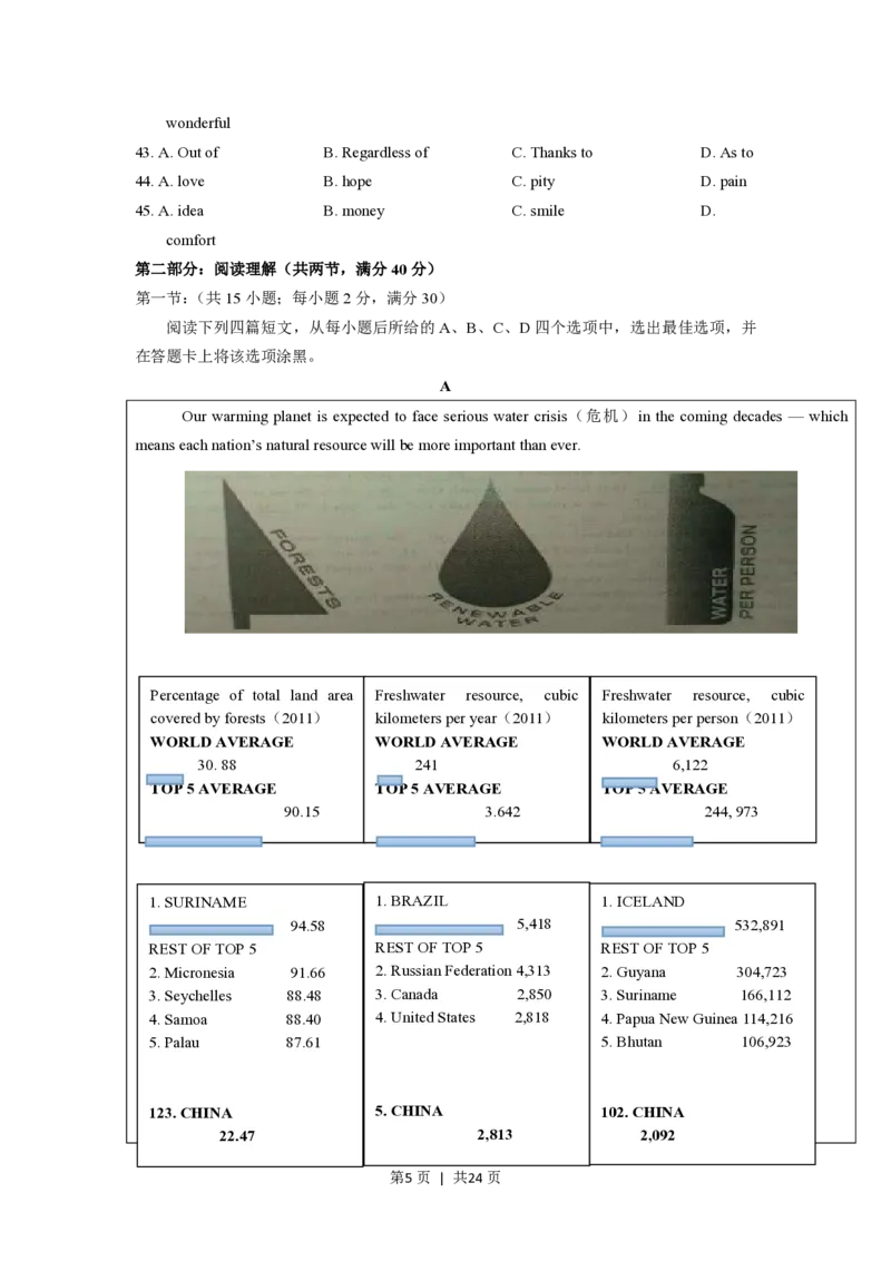 2014年高考英语试卷（陕西）（解析卷）_英语历年高考真题_新&middot;PDF版2008-2025&middot;高考英语真题_英语（按省份分类）2008-2025_2008-2025&middot;（陕西）英语高考真题