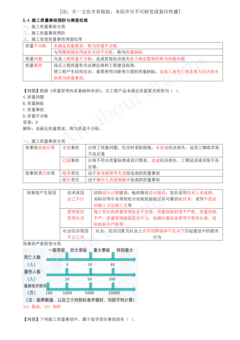 2025-33-第5章-5.4-施工质量事故预防与调查处理_2026年一级建造师_2026年一建管理_2025年一建管理SVIP_02-基础精讲✿高端面授✿深度强化_10-管理《天一精讲班》金月、王少杰KL_讲义
