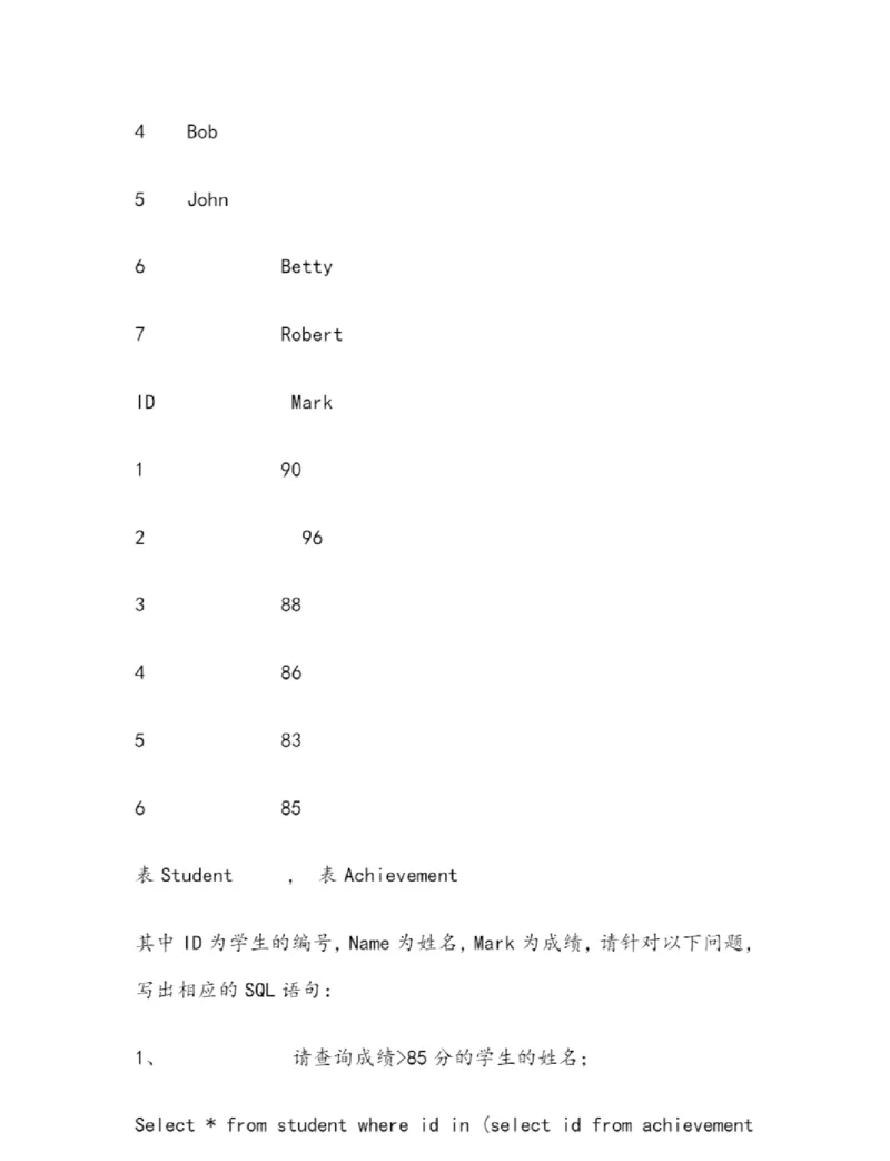 华为测试工程师笔试题-_2025春招题库汇总_互联网题库-1_02互联网汇总_20、华为_4、华为软件、通信测试工程师笔试题