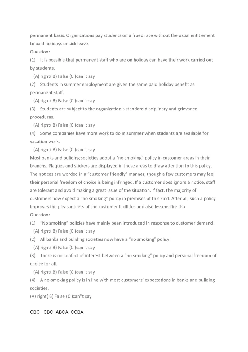 pwc_verbal_含答案_2025春招题库汇总_十大行测题库_2023年十大热门题库更新中_11、SH-1汇总_题型分类_分题型整理-语言推理题Verbal（中文＋英文）