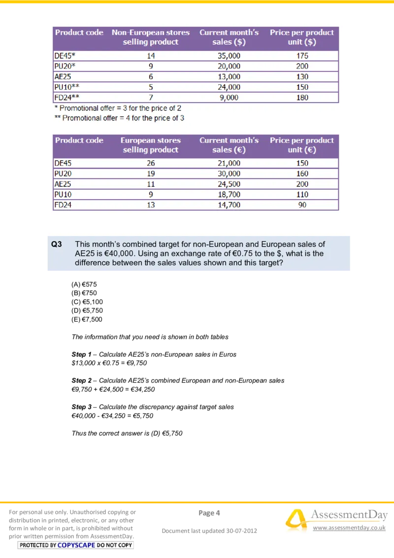 NumericalReasoningTest6-Solutions_2025春招题库汇总_十大行测题库_2023年十大热门题库更新中_05、TalentQ汇总_TalentQ笔试题库中文_TalentQ（图文版-参考）_2选看通用测试题，适用于TalentQ（N多题）