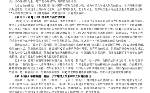《中国现代文学史》复习资料_三桶油_中国石油_中石油笔试_笔试。！_7-专业测试部分（仅需看自己专业即可）_3.12汉语言文学_中国现代文学史