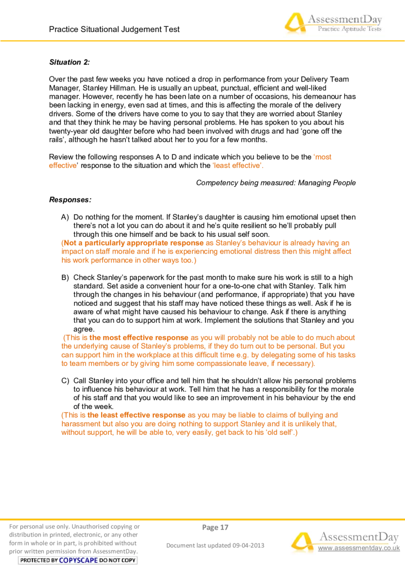 SJT3-Answers_2025春招题库汇总_十大行测题库_2023年十大热门题库更新中_05、TalentQ汇总_TalentQ测试题（适合大多数外资银行以及其他企业）_2选看通用测试题，适用于TalentQ（N多题）