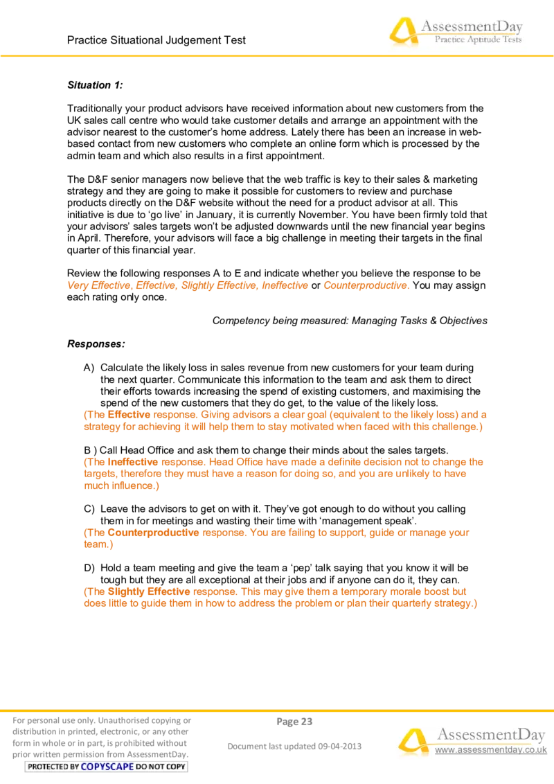 SJT3-Answers_2025春招题库汇总_十大行测题库_2023年十大热门题库更新中_05、TalentQ汇总_TalentQ测试题（适合大多数外资银行以及其他企业）_2选看通用测试题，适用于TalentQ（N多题）