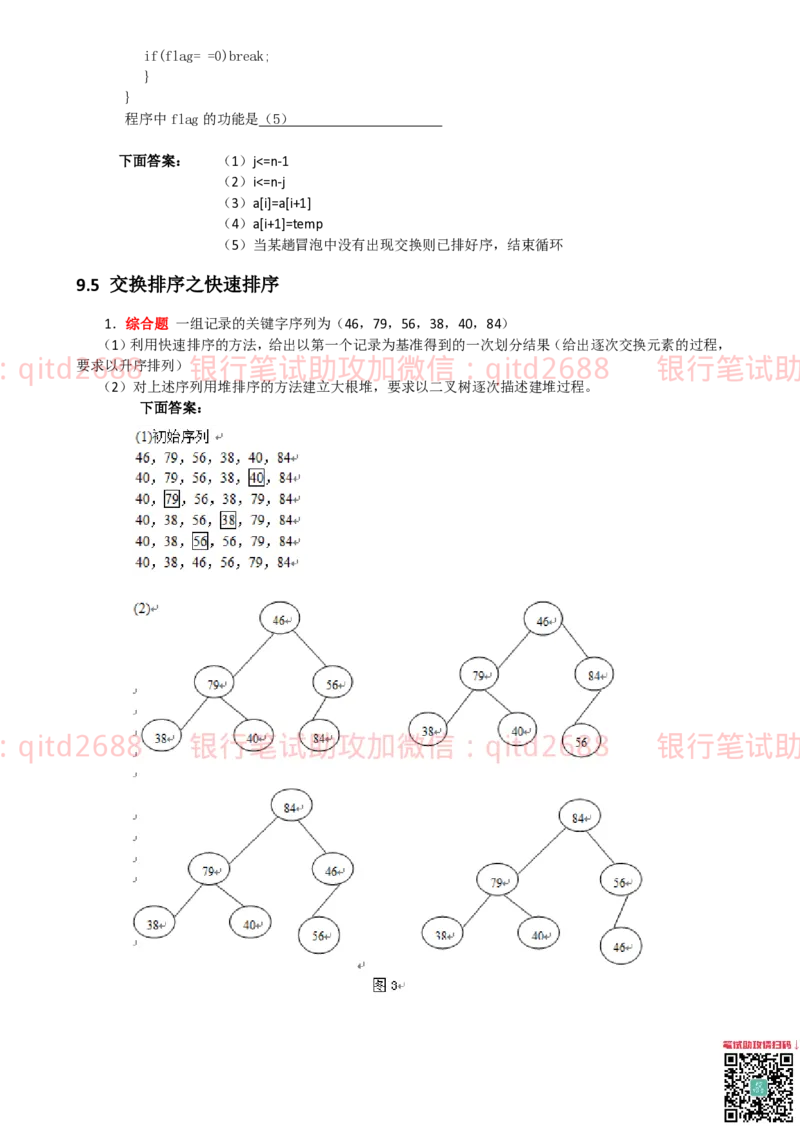 信息技术类-题库-数据结构与算法分析练习题_2025春招题库汇总_银行题库-1_银行全套上岸资料_各银行笔试真题_邮储上岸资料_邮储银行招聘考试笔试复习资料
