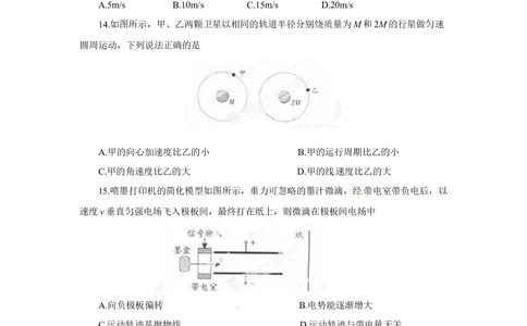 2013年高考物理试卷（广东）（空白卷）_物理历年高考真题_新&middot;Word版2008-2025&middot;高考物理真题_物理（按省份分类）2008-2025_2008-2025&middot;（广东）物理高考真题