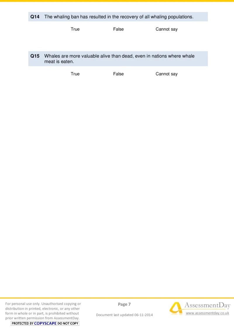 VerbalReasoningTest5-Questions_2025春招题库汇总_十大行测题库_2023年十大热门题库更新中_05、TalentQ汇总_TalentQ测试题（适合大多数外资银行以及其他企业）_VerbalReasoning