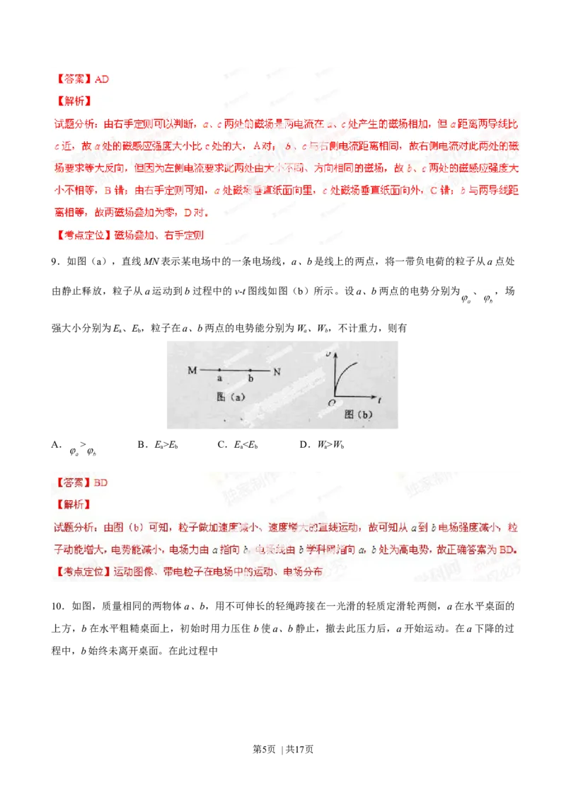 2014年高考物理试卷（海南）（解析卷）_物理历年高考真题_新&middot;Word版2008-2025&middot;高考物理真题_物理（按年份分类）2008-2025_2014&middot;高考物理真题