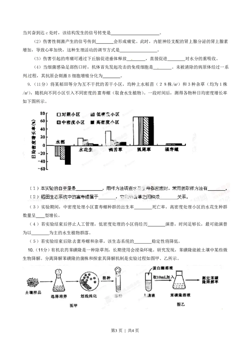 2014年高考生物试卷（四川）（空白卷）_生物历年高考真题_新&middot;PDF版2008-2025&middot;高考生物真题_生物（按省份分类）2008-2025_2008-2024&middot;（四川）生物高考真题