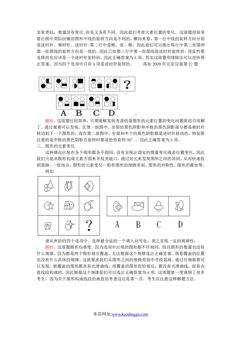 图形推理解题技巧分析讲义-_2025春招题库汇总_国企-运营商题库_电信笔试资料_最新_笔试_2中国电信行测重点复习题_行测做题技巧-