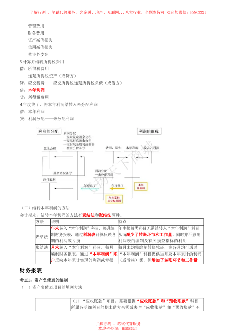 会计知识高频考点复习讲义_2025春招题库汇总_八大题库-1_04八大汇总_致同_会计专项-专业能力专业知识点讲义整理
