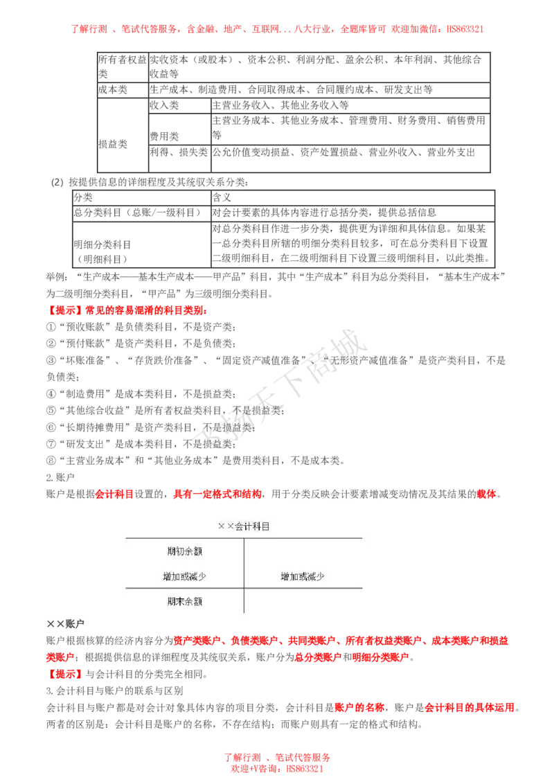 会计知识高频考点复习讲义_2025春招题库汇总_八大题库-1_04八大汇总_致同_会计专项-专业能力专业知识点讲义整理