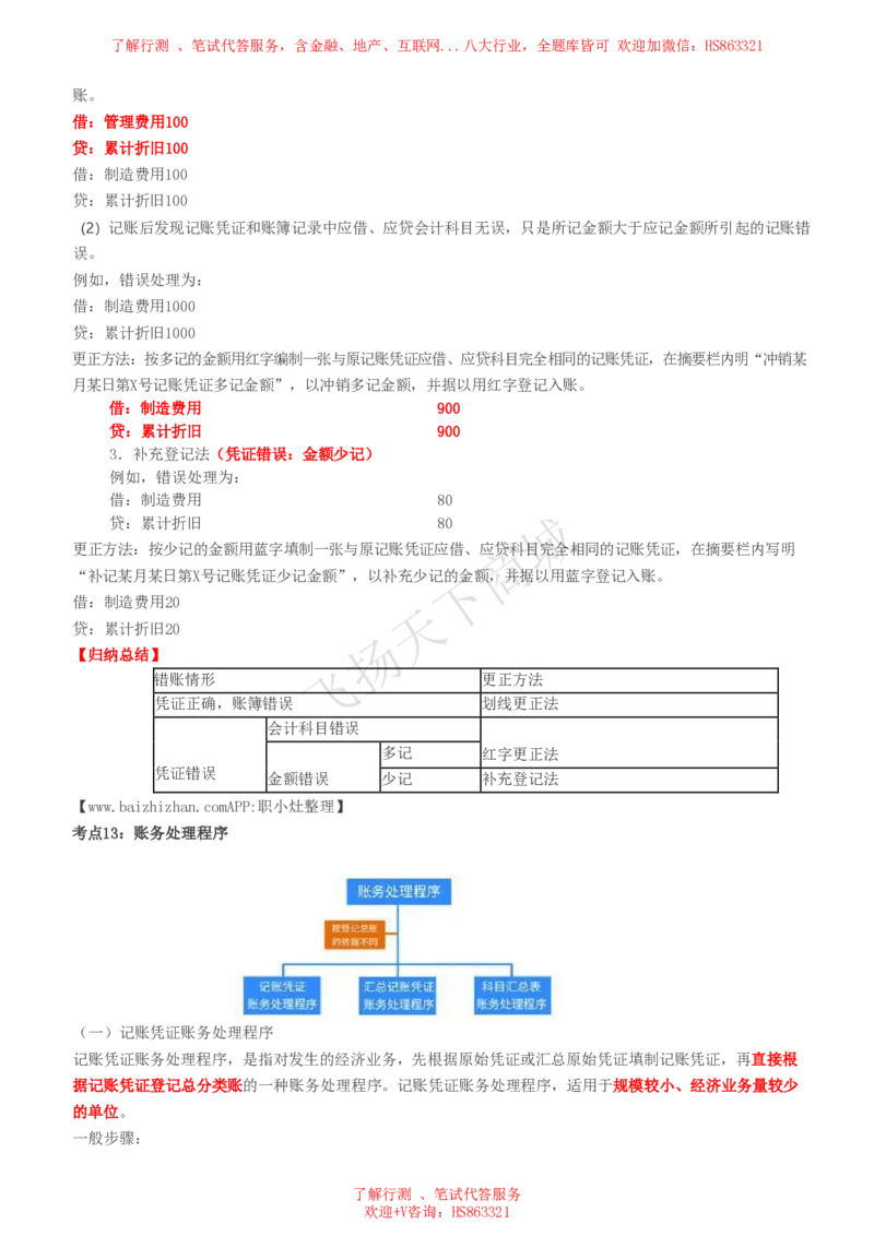 会计知识高频考点复习讲义_2025春招题库汇总_八大题库-1_04八大汇总_致同_会计专项-专业能力专业知识点讲义整理