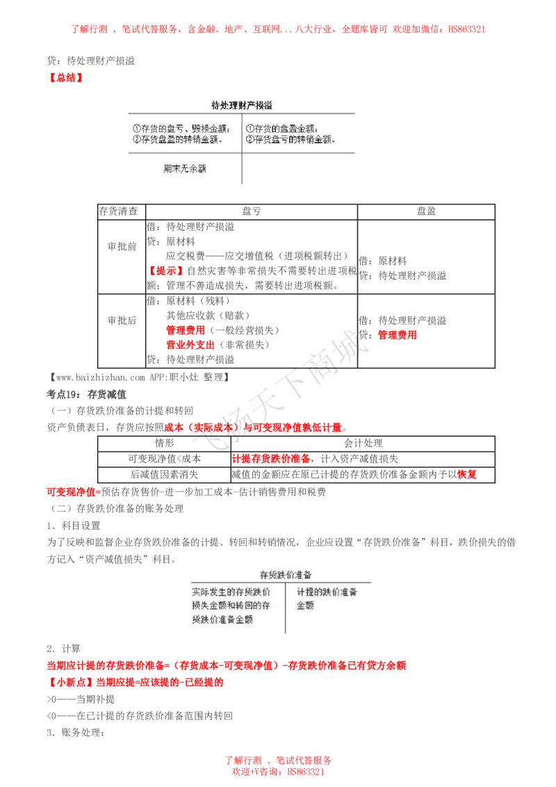 会计知识高频考点复习讲义_2025春招题库汇总_八大题库-1_04八大汇总_致同_会计专项-专业能力专业知识点讲义整理