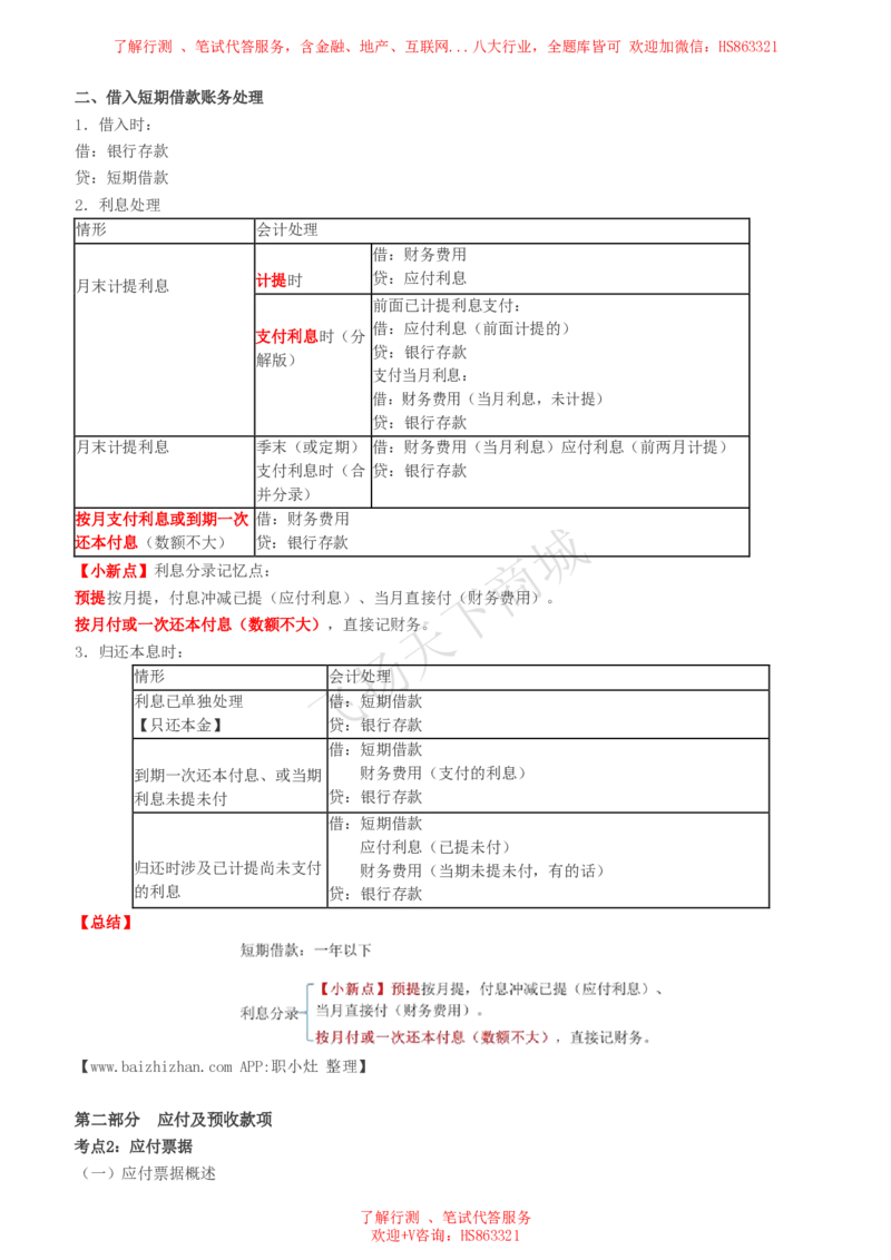 会计知识高频考点复习讲义_2025春招题库汇总_八大题库-1_04八大汇总_致同_会计专项-专业能力专业知识点讲义整理