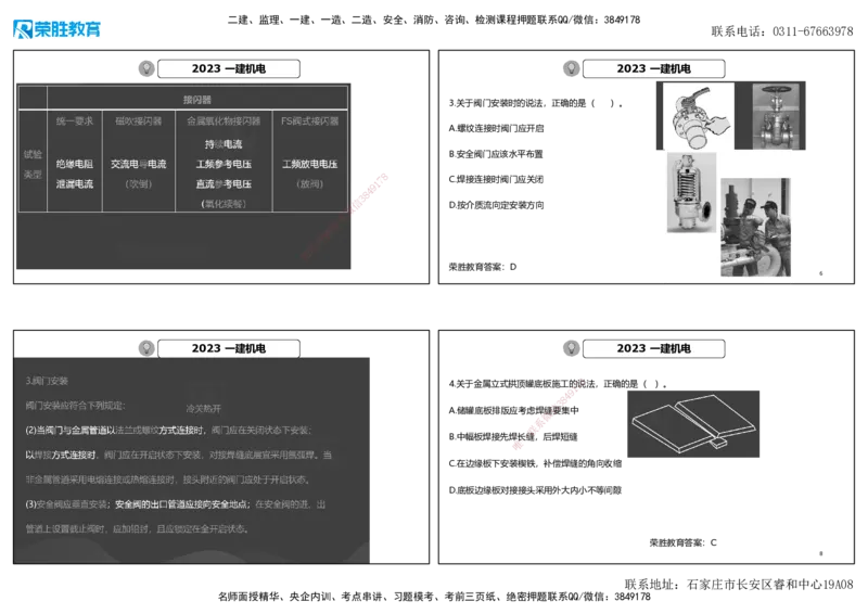 2023年一建机电真题解析讲义（可打印版）_2026年一级建造师_2026年一建机电_2025年一建机电SVIP_03-习题精析✿实战特训✿模考通关_43-机电《历年真题班》王峰RS_讲义
