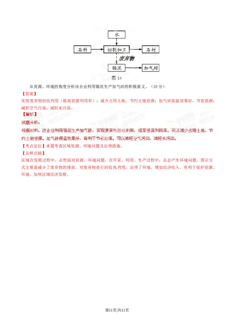 2015年高考地理试卷（山东）（解析卷）_地理历年高考真题_新&middot;Word版2008-2025&middot;高考地理真题_地理（按年份分类）2008-2025_2015&middot;地理高考真题