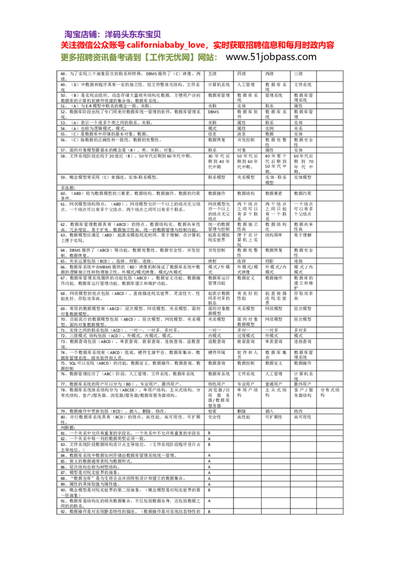 信息技术题库_2025春招题库汇总_国企题库_华能_4.华能集团技术复习资料「重点复习」_03信息技术题库