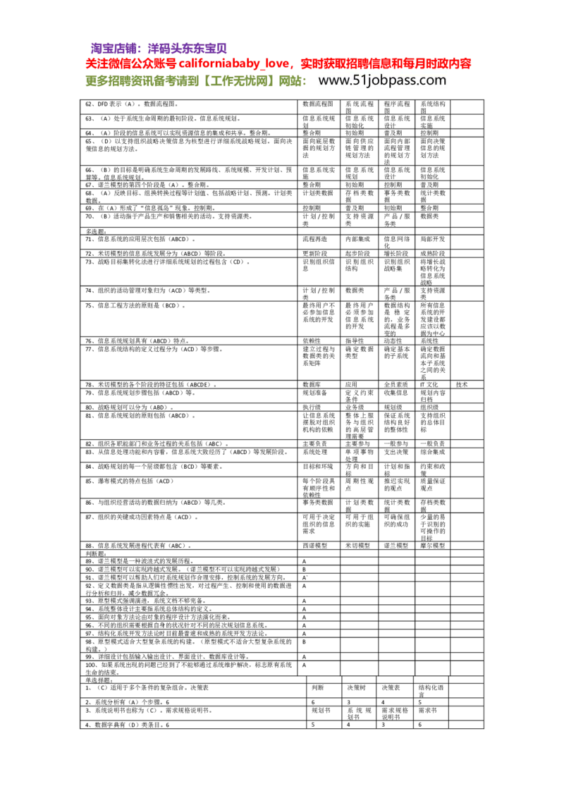 信息技术题库_2025春招题库汇总_国企题库_华能_4.华能集团技术复习资料「重点复习」_03信息技术题库