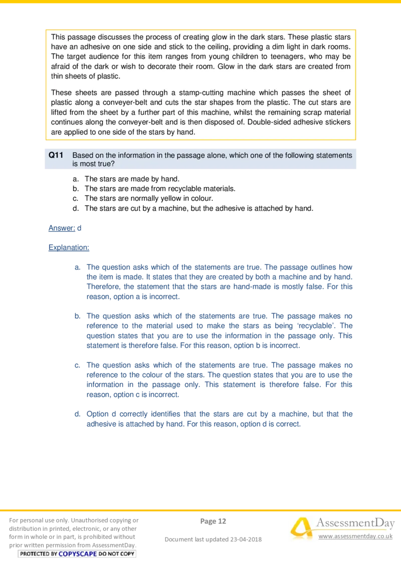 VerbalComprehensionTest2-Solutions_2025春招题库汇总_十大行测题库_2023年十大热门题库更新中_05、TalentQ汇总_TalentQ测试题（适合大多数外资银行以及其他企业）_VerbalReasoning