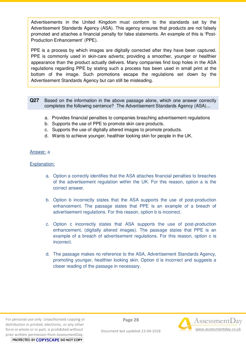 VerbalComprehensionTest2-Solutions_2025春招题库汇总_十大行测题库_2023年十大热门题库更新中_05、TalentQ汇总_TalentQ测试题（适合大多数外资银行以及其他企业）_VerbalReasoning