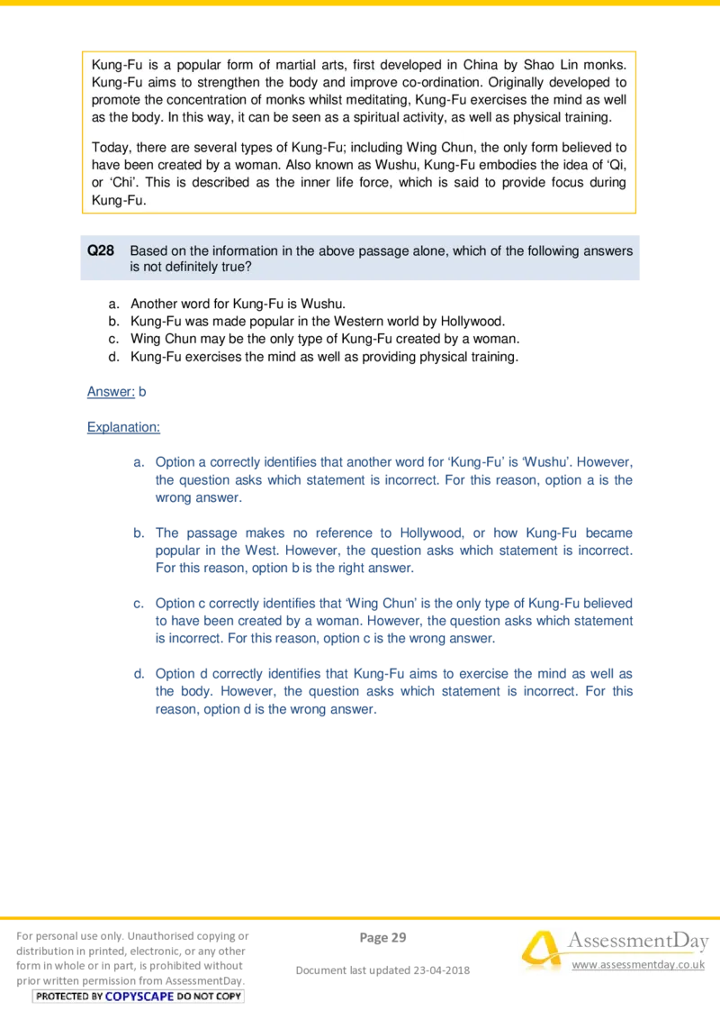VerbalComprehensionTest2-Solutions_2025春招题库汇总_十大行测题库_2023年十大热门题库更新中_05、TalentQ汇总_TalentQ测试题（适合大多数外资银行以及其他企业）_VerbalReasoning