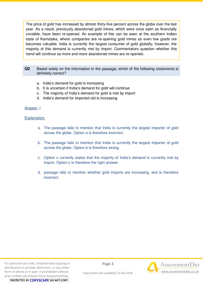 VerbalComprehensionTest2-Solutions_2025春招题库汇总_十大行测题库_2023年十大热门题库更新中_05、TalentQ汇总_TalentQ测试题（适合大多数外资银行以及其他企业）_VerbalReasoning