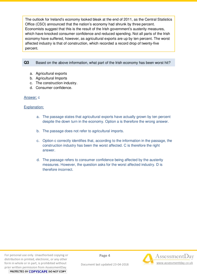 VerbalComprehensionTest2-Solutions_2025春招题库汇总_十大行测题库_2023年十大热门题库更新中_05、TalentQ汇总_TalentQ测试题（适合大多数外资银行以及其他企业）_VerbalReasoning