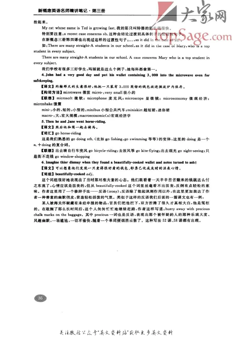 名师精讲笔记第3册_小学初中学霸笔记类资料汇总6.33GB_新概念英语名师笔记724.99MB