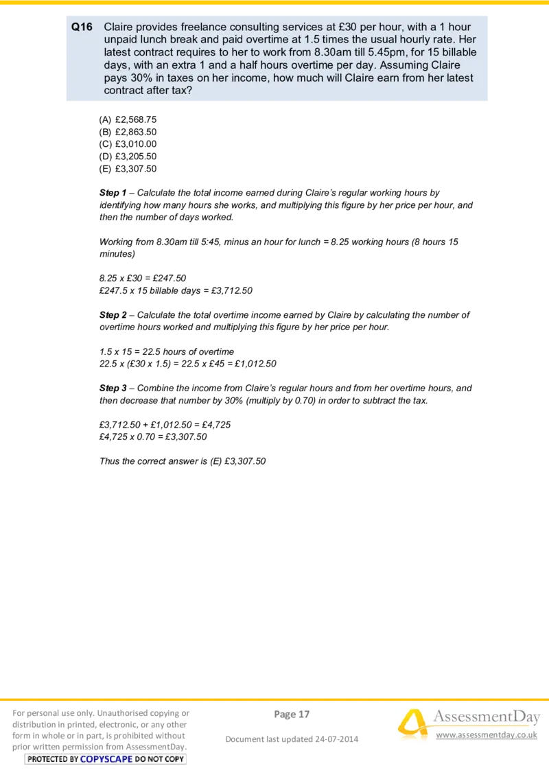 NumericalReasoningTest17-Solutions_2025春招题库汇总_十大行测题库_2023年十大热门题库更新中_05、TalentQ汇总_TalentQ笔试题库中文_TalentQ（图文版-参考）_2选看通用测试题，适用于TalentQ（N多题）