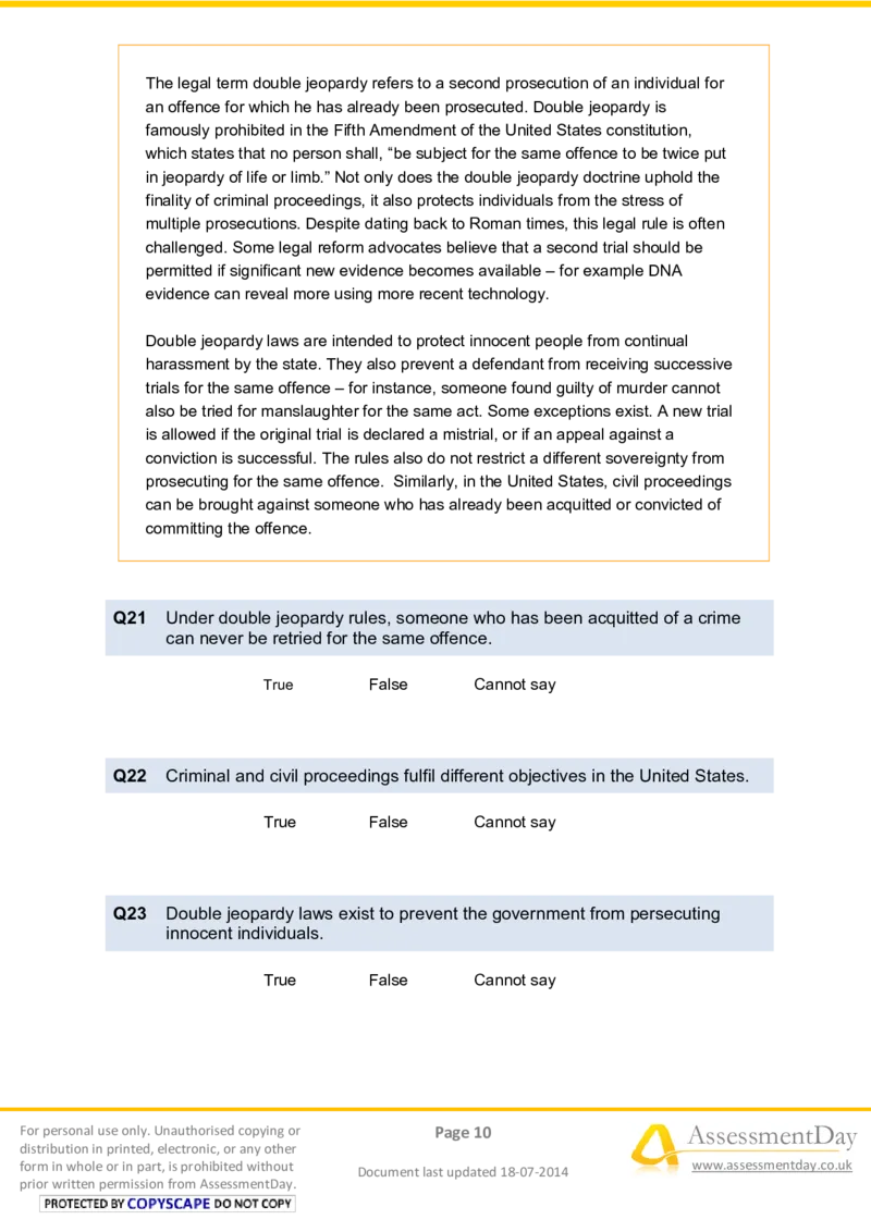 VerbalReasoningTest6-Questions_2025春招题库汇总_十大行测题库_2023年十大热门题库更新中_05、TalentQ汇总_TalentQ笔试题库中文_TalentQ（图文版-参考）_2选看通用测试题，适用于TalentQ（N多题）