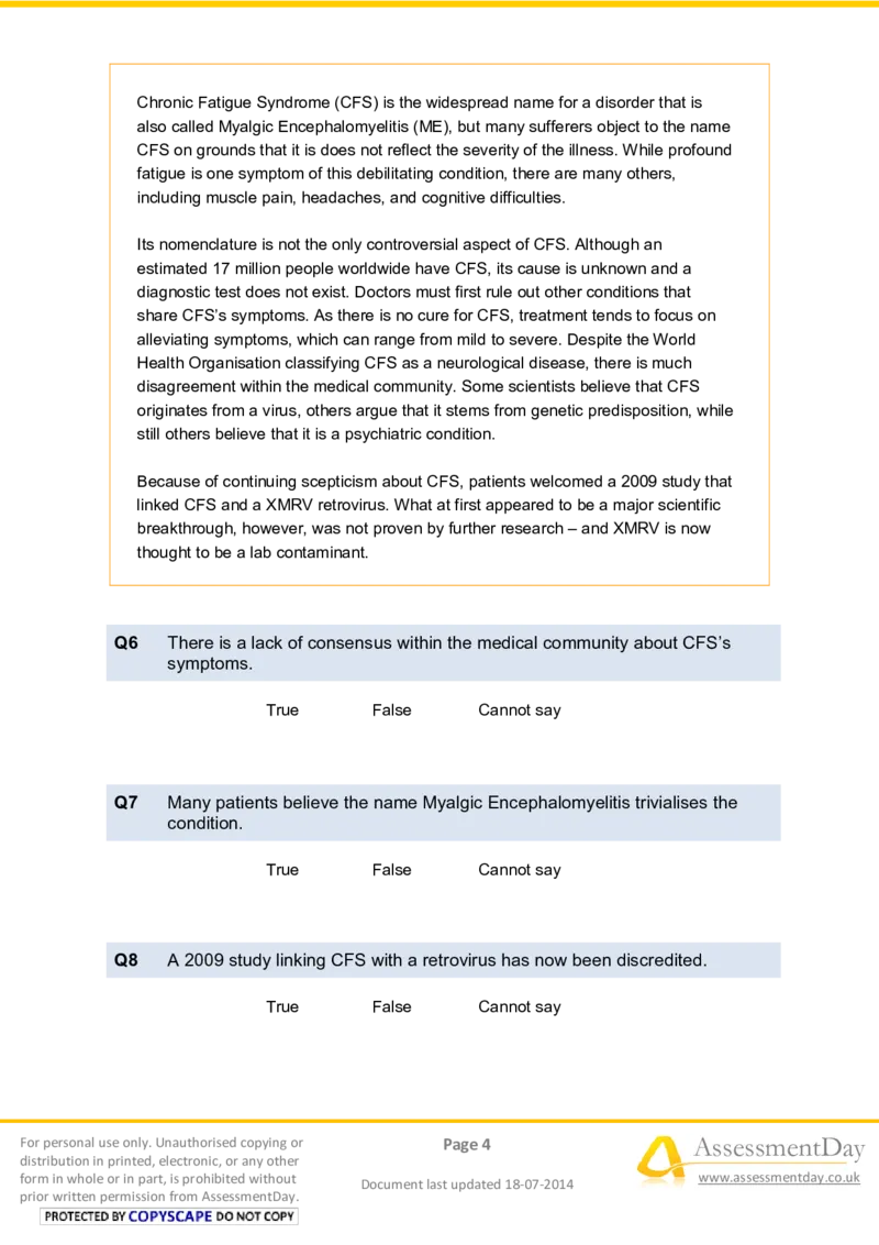 VerbalReasoningTest6-Questions_2025春招题库汇总_十大行测题库_2023年十大热门题库更新中_05、TalentQ汇总_TalentQ笔试题库中文_TalentQ（图文版-参考）_2选看通用测试题，适用于TalentQ（N多题）