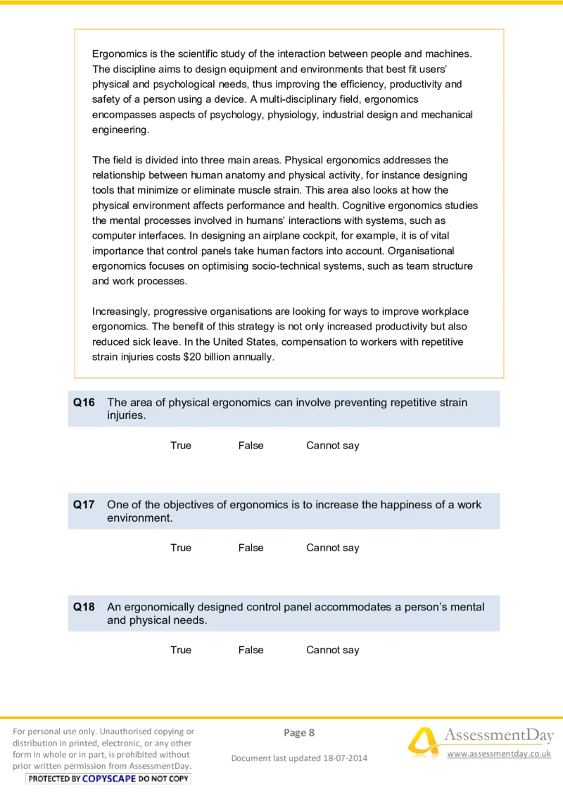 VerbalReasoningTest6-Questions_2025春招题库汇总_十大行测题库_2023年十大热门题库更新中_05、TalentQ汇总_TalentQ笔试题库中文_TalentQ（图文版-参考）_2选看通用测试题，适用于TalentQ（N多题）
