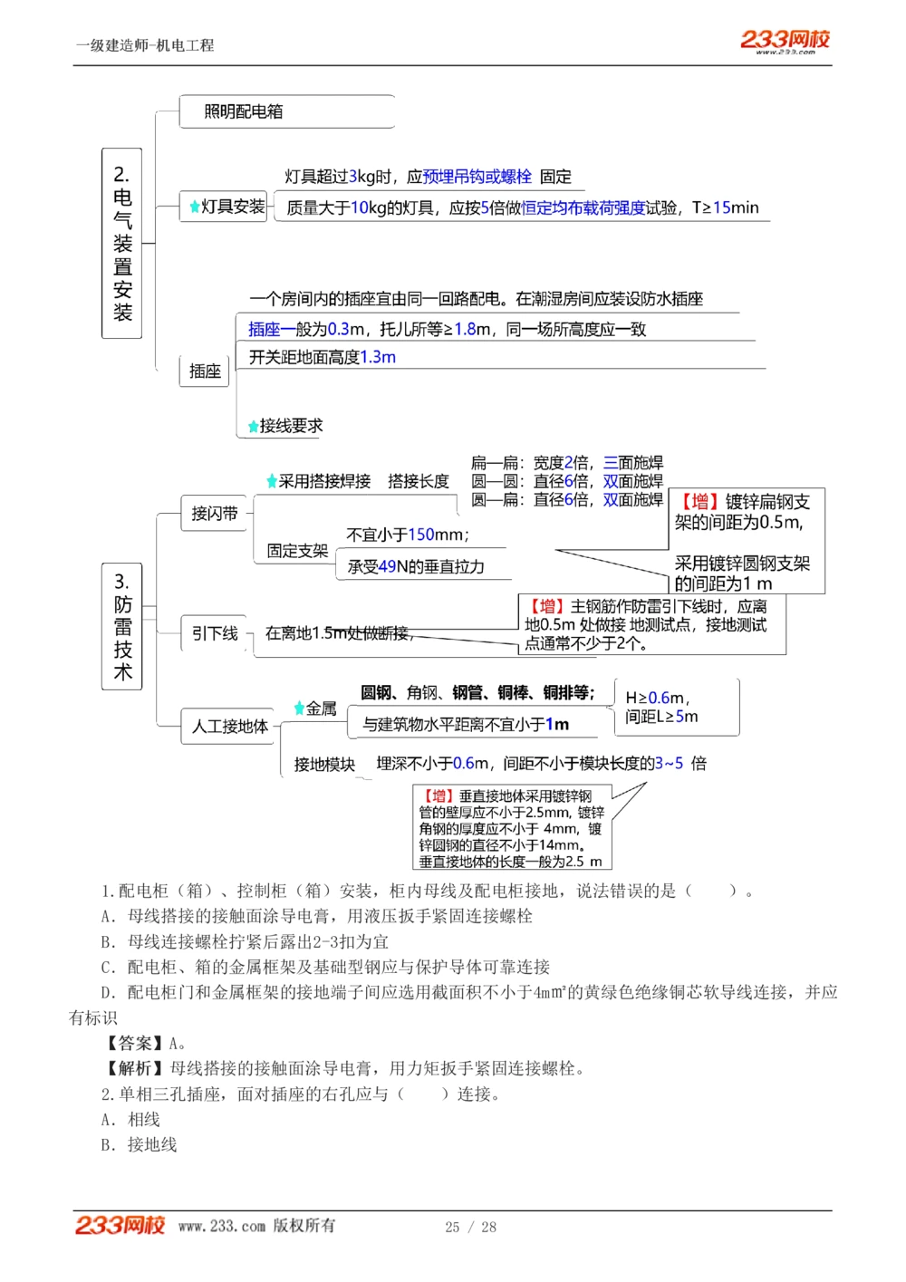 1-5_2026年一级建造师_2026年一建机电_2025年一建机电SVIP_03-习题精析✿实战特训✿模考通关_22-机电《蓝宝典优题班》王子初233