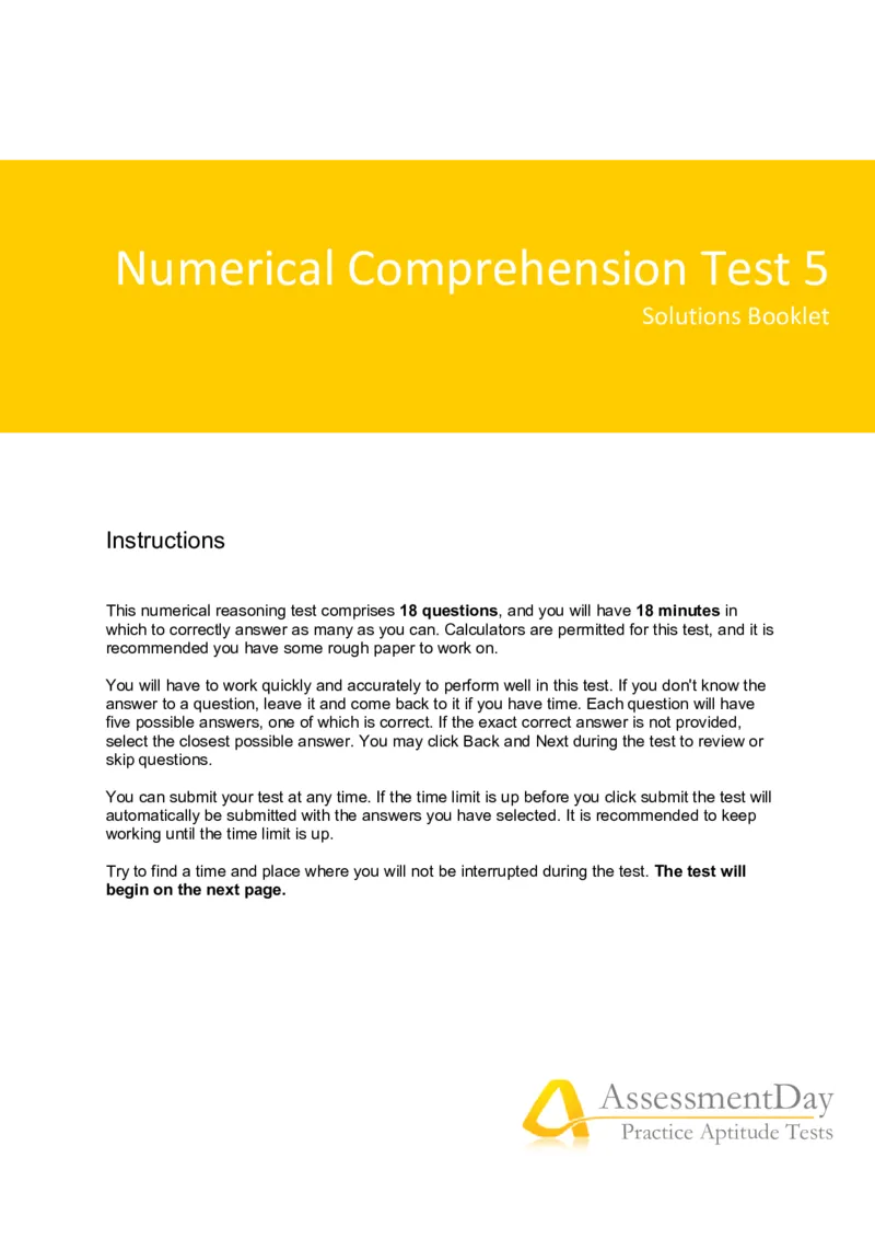 NumericalReasoningTest21-Solutions_2025春招题库汇总_八大题库-1_04八大汇总_信永中和_专业题综合知识-参考_英文题_NumericalReasoningTests