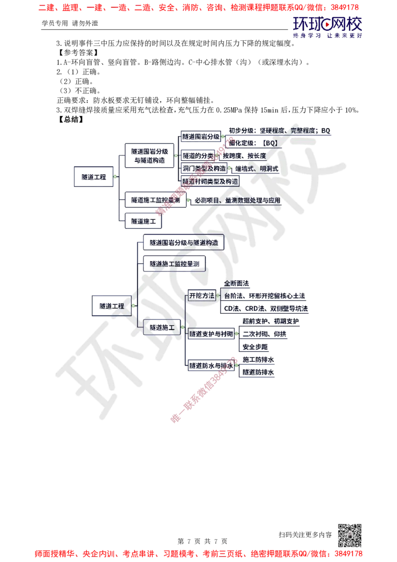 15.2025一建公路案例特训-第15讲-专题四隧道工程（3）_2026年一级建造师_2026年一建公路_2025年一建公路SVIP_04-冲刺串讲✿考点强化✿小灶集训_07-公路《案例特训班》吴然HQ