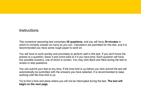 NumericalReasoningTest9-Questions_2025春招题库汇总_八大题库-1_04八大汇总_信永中和_专业题综合知识-参考_英文题_NumericalReasoningTests