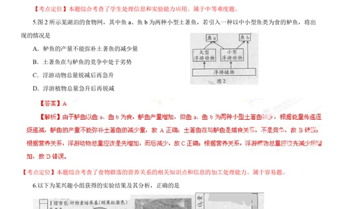 2013年高考生物试卷（广东）（解析卷）_生物历年高考真题_新&middot;PDF版2008-2025&middot;高考生物真题_生物（按试卷类型分类）2008-2025_自主命题卷&middot;生物（2008-2025）