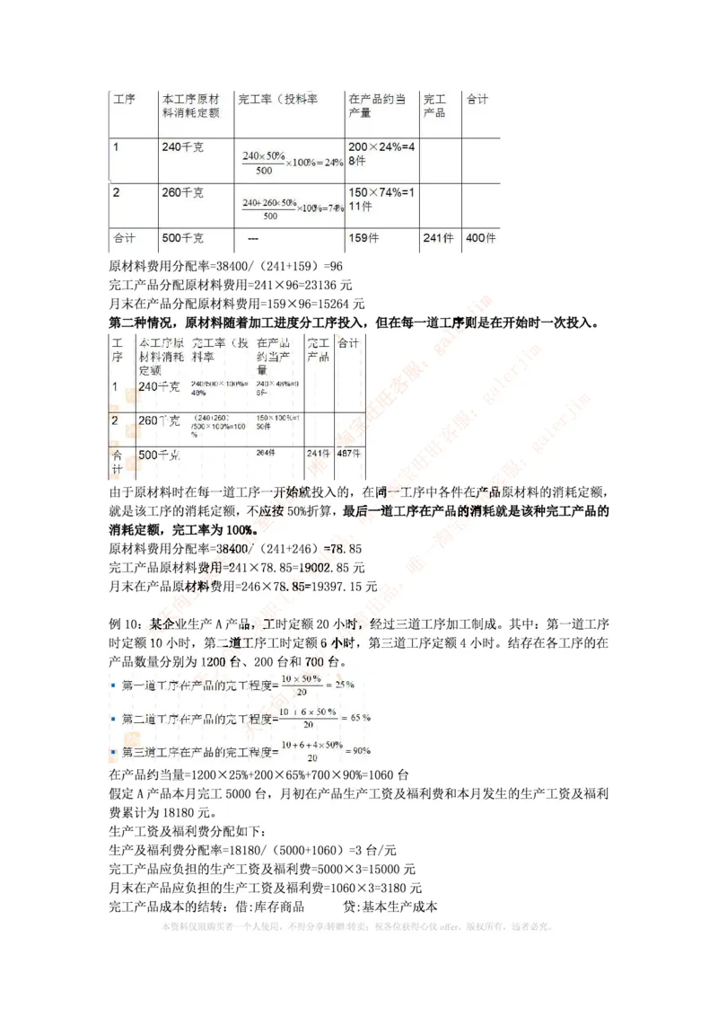 中国铁塔笔试知识点之--（财务类）成本管理会计期末重点整理_2025春招题库汇总_国企题库_中国铁塔_2-中国铁塔完整版知识点笔记（仅需看自己的专业）_2-中国铁塔完整版知识点笔记资料