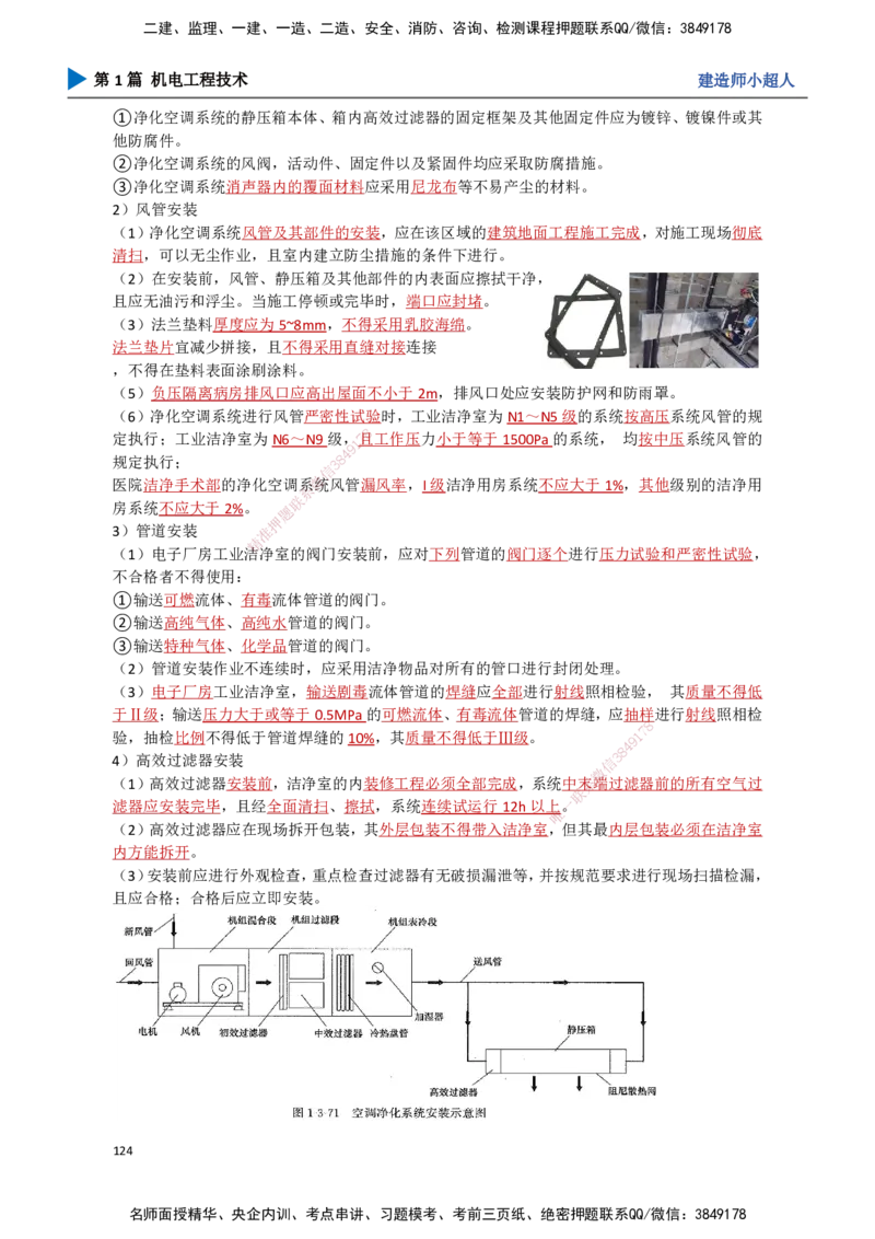 11.通风与空调（2）_2026年一级建造师_2026年一建机电_2025年一建机电SVIP_02-基础精讲✿高端面授✿深度强化_21-机电《3D精讲班》小超人SMR推荐_讲义