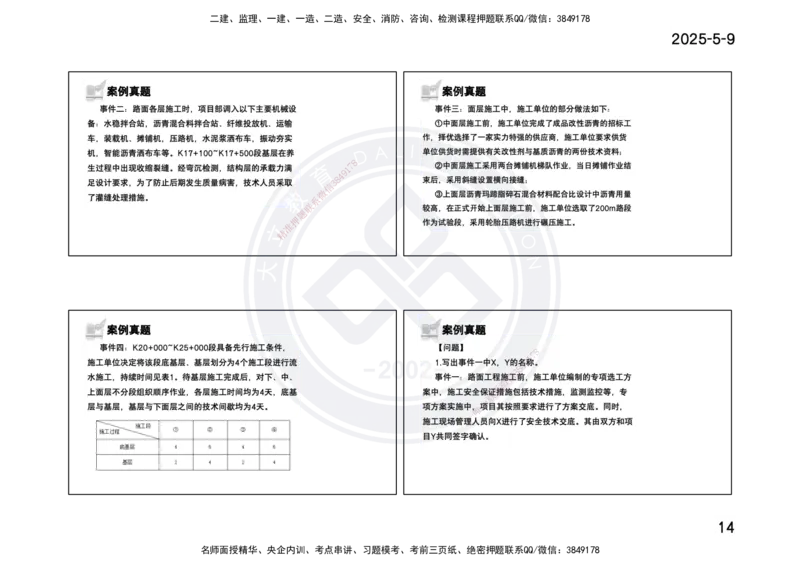 2025一建《公路》精粹强化(一页四个打印版)_2026年一级建造师_2026年一建公路_2025年一建公路SVIP_04-冲刺串讲✿考点强化✿小灶集训_05-公路《精粹强化班》崔业盛DL_讲义