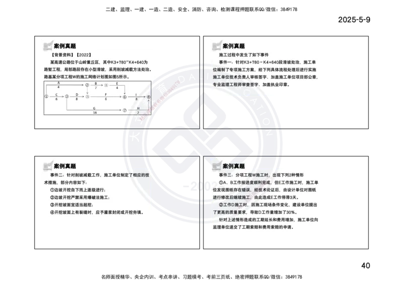 2025一建《公路》精粹强化(一页四个打印版)_2026年一级建造师_2026年一建公路_2025年一建公路SVIP_04-冲刺串讲✿考点强化✿小灶集训_05-公路《精粹强化班》崔业盛DL_讲义