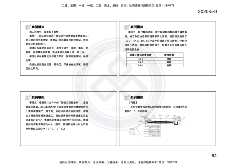 2025一建《公路》精粹强化(一页四个打印版)_2026年一级建造师_2026年一建公路_2025年一建公路SVIP_04-冲刺串讲✿考点强化✿小灶集训_05-公路《精粹强化班》崔业盛DL_讲义