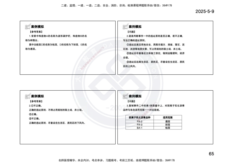 2025一建《公路》精粹强化(一页四个打印版)_2026年一级建造师_2026年一建公路_2025年一建公路SVIP_04-冲刺串讲✿考点强化✿小灶集训_05-公路《精粹强化班》崔业盛DL_讲义