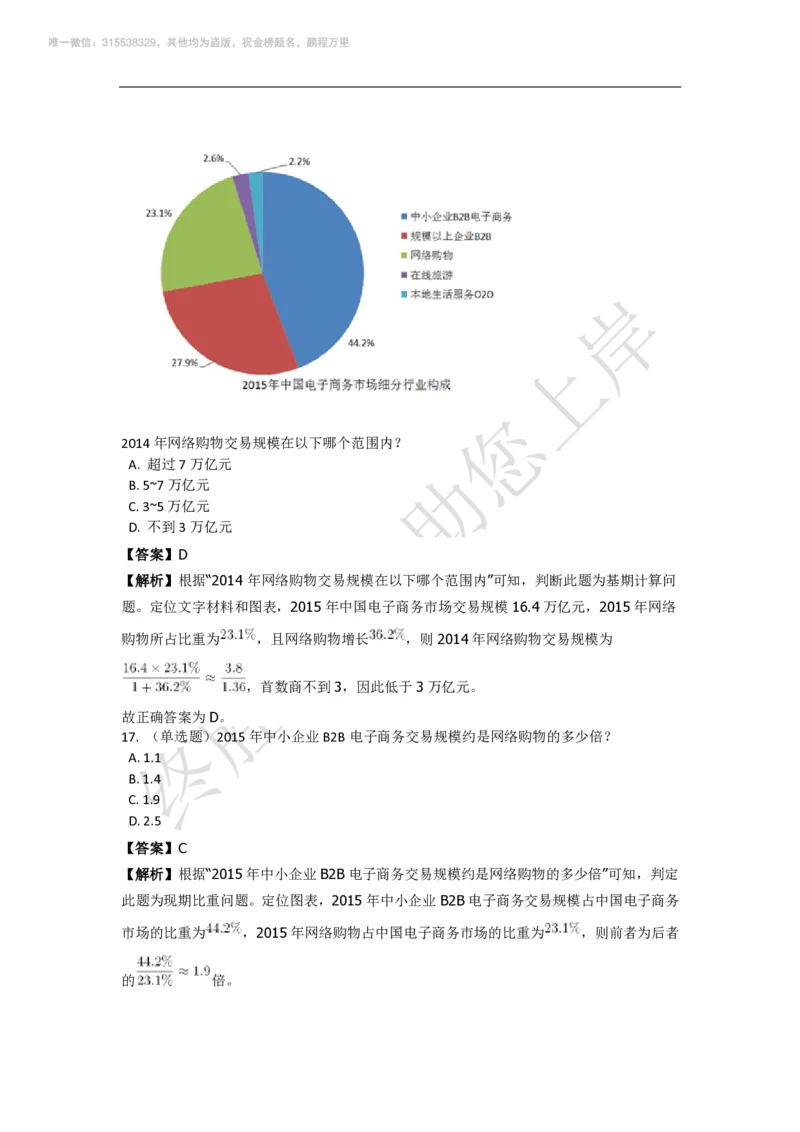 强化训练资料分析题库_三桶油_中海油_2-中海油招聘考试-通用能力_资料分析模块知识点讲义+题库