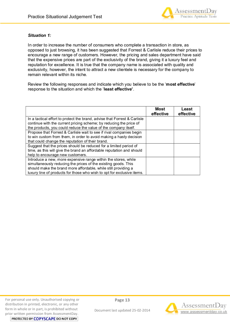 SJT5-Questions_2025春招题库汇总_十大行测题库_2023年十大热门题库更新中_05、TalentQ汇总_TalentQ测试题（适合大多数外资银行以及其他企业）_2选看通用测试题，适用于TalentQ（N多题）